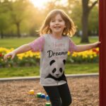 PANDA DREAMS Dziecięca Koszulka Sportowa - obrazek 8