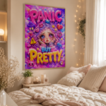 PANIC BUT PRETTY Plakat pionowy A1-A4 - obrazek 2