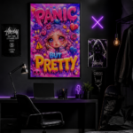 PANIC BUT PRETTY Plakat pionowy A1-A4 - obrazek 3