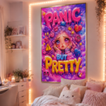 PANIC BUT PRETTY Plakat pionowy A1-A4 - obrazek 5