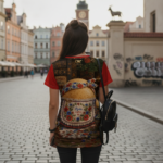 PYROSŁAWA Damski T-shirt z Szerokim Dekoltem - obrazek 5