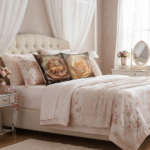 ROSE COTTAGE DREAM Kwadratowa Poduszka Welurowa - obrazek 6