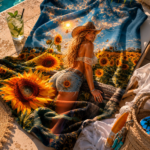 SUNFLOWER COWGIRL Ręcznik Plażowy - obrazek 5