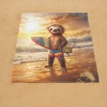 SURF SLOTH Ręcznik Plażowy - obrazek 4
