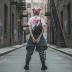 TOKYO DOLL Damski T-shirt z Szerokim Dekoltem - obrazek 4