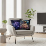 UNIVERSE IN BLOOM Kwadratowa Poduszka - obrazek 5