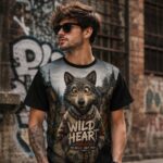 WIESŁAW THE WOLF Koszulka męska - obrazek 7