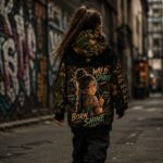 WILD SPIRIT Dziewczęca bluza z kapturem - obrazek 6