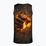 HEART OF FIRE Męski Tank Top - obrazek 2