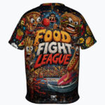 FOOD FIGHT LEAGUE Chłopięca Koszulka Sportowa - obrazek 2