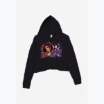 REBEL ROMANCE  Damska Crop Hoodie