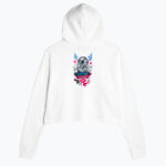 EYE-ROLL QUEEN  Damska Crop Hoodie - obrazek 2