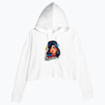EYE-ROLL QUEEN  Damska Crop Hoodie