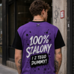 100% SZALONY Męski T-Shirt Sportowy - obrazek 7