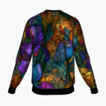 STAINED GLASS BOTANICAL Bluza Unisex - obrazek 2