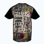 DRAWN WRONG. FELT RIGHT Męski T-Shirt Sportowy - obrazek 2