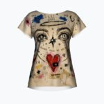 DRAWN WRONG. FELT RIGHT Koszulka damska typu butterfly