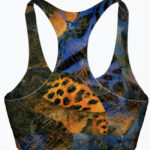 ABSTRACT ELECTRIC ANIMAL Top sportowy damski - obrazek 2
