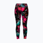 GLITCHED HIBISCUS Legginsy - obrazek 2
