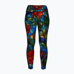 STAINED GLASS BOTANICAL Legginsy - obrazek 2