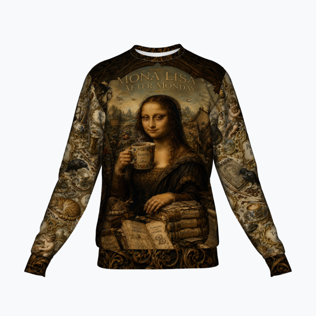 6103ca2b99d4924f2e282d9cc580f189c4e17658.jpg MONA LISA AFTER MONDAY Bluza Unisex - obrazek 1