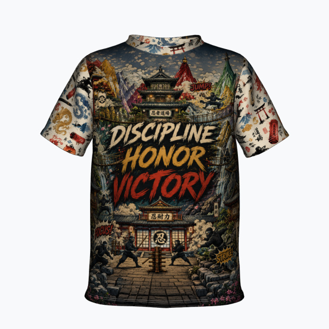 710da68d06af42036fc7efd464692e75afb70f0a.jpg NINJA WARRIOR ACADEMY Chłopięca Koszulka Sportowa - obrazek 1