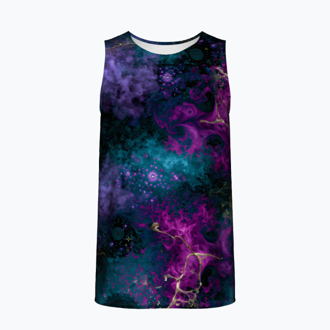 7f8eb50b077d622a8753af6777de51aae0d7ec8a.jpg ULTRAVIOLET PETROL AURA Męski Tank Top Sportowy - obrazek 1