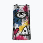 DRAWN WRONG. FELT RIGHT Męski Tank Top Sportowy