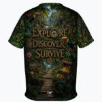 JUNGLE EXPLORER CREW Chłopięca Koszulka Sportowa - obrazek 2