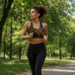 ABSTRACT ELECTRIC ANIMAL Top sportowy damski - obrazek 5