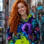 ACID SHIBORI ORBIT Bluza Unisex Oversize - obrazek 6
