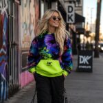 ACID SHIBORI ORBIT Bluza Unisex Oversize - obrazek 3