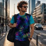 ACID SHIBORI ORBIT Koszulka męska - obrazek 3