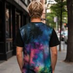 ACID SHIBORI ORBIT Męski T-Shirt Sportowy - obrazek 5