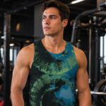 ACID SHIBORI ORBIT Męski Tank Top Sportowy - obrazek 3
