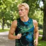 ACID SHIBORI ORBIT Męski Tank Top Sportowy - obrazek 5