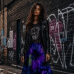 ACID SHIBORI ORBIT Spódnica - obrazek 3