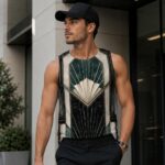ART DECO SHELL Męski Tank Top Sportowy - obrazek 7