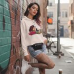 BOSSY DOLL Damska Crop Hoodie - obrazek 5