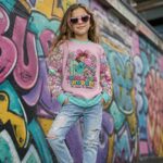 BUBBLE GUM TROUBLE Bluza Dziewczęca - obrazek 3