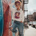 BUBBLEGUM BRAT Damska Crop Hoodie - obrazek 7