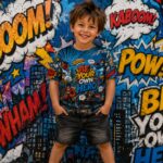 COMIC HERO SQUAD Chłopięca Koszulka Sportowa - obrazek 6