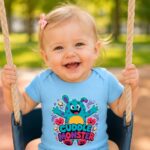 CUDDLE MONSTER Niemowlęce body z krótkim rękawem - obrazek 4