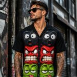 EMOCJONALNY CHAOS Hawajska Koszula męska - obrazek 4