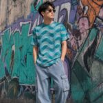 FROSTED TEAL FUTURE Męski T-Shirt Sportowy - obrazek 4
