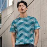 FROSTED TEAL FUTURE Męski T-Shirt Sportowy - obrazek 5