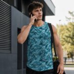 FROSTED TEAL FUTURE Męski Tank Top Sportowy - obrazek 6
