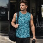 FROSTED TEAL FUTURE Męski Tank Top Sportowy - obrazek 7