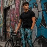 FROSTED TEAL FUTURE Spodnie Dresowe Męskie - obrazek 5