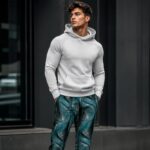FROSTED TEAL FUTURE Spodnie Dresowe Męskie - obrazek 8